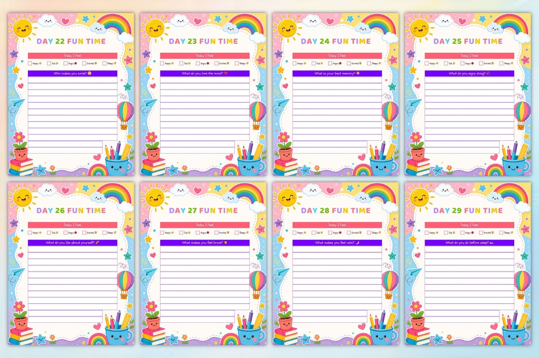 Kids Daily Fun Planner