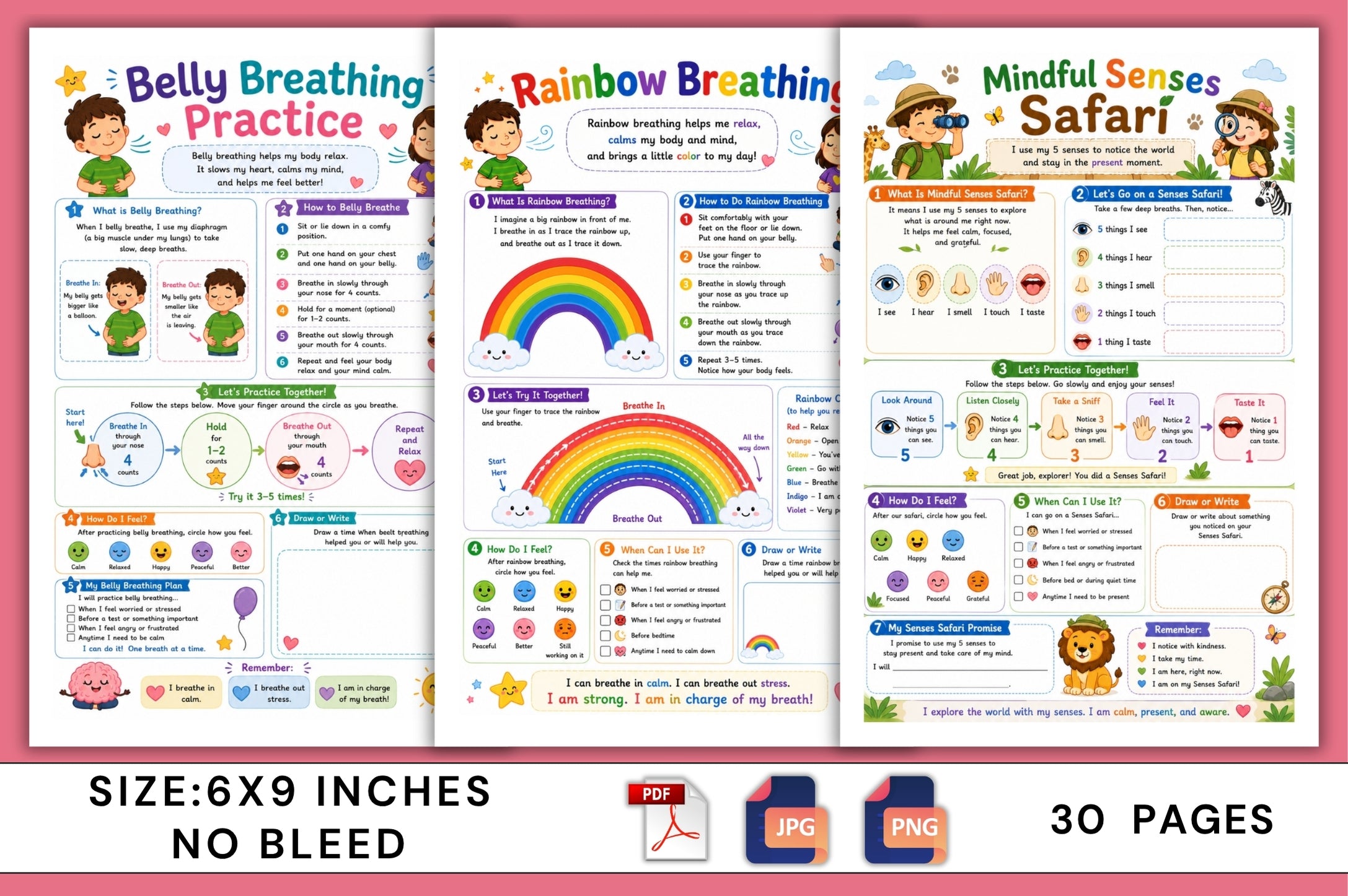 Nervous System Reset For Kids Workbook