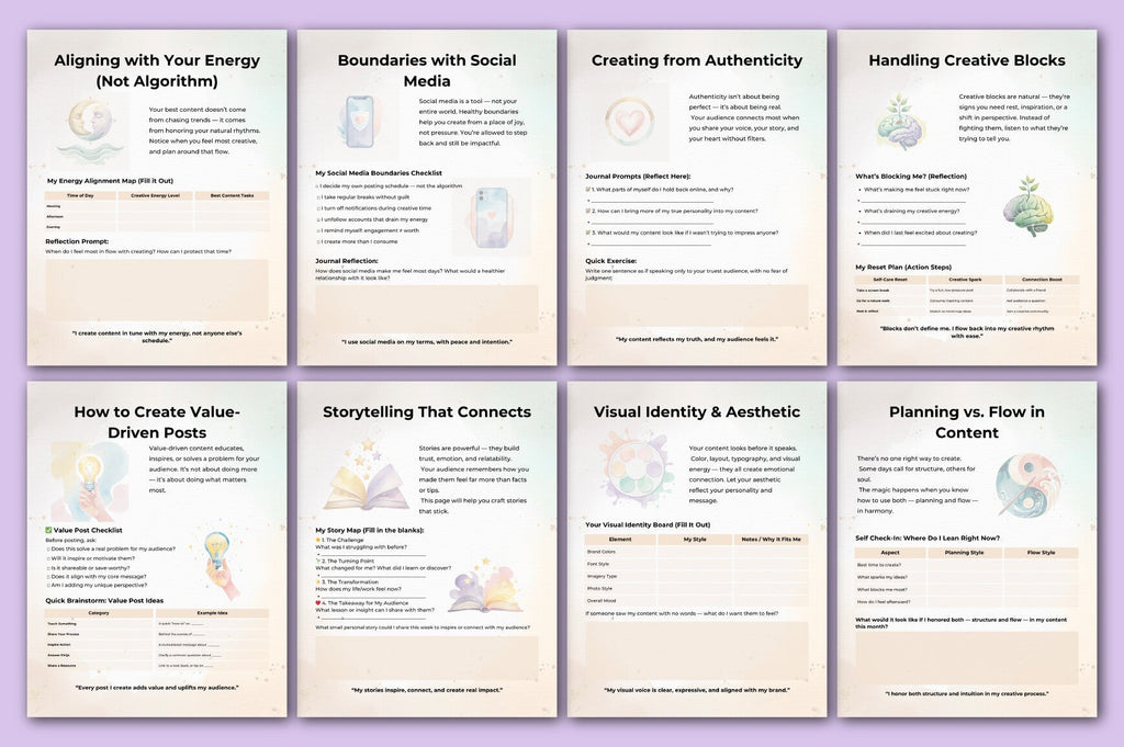 Content Creator Success Guide Planner