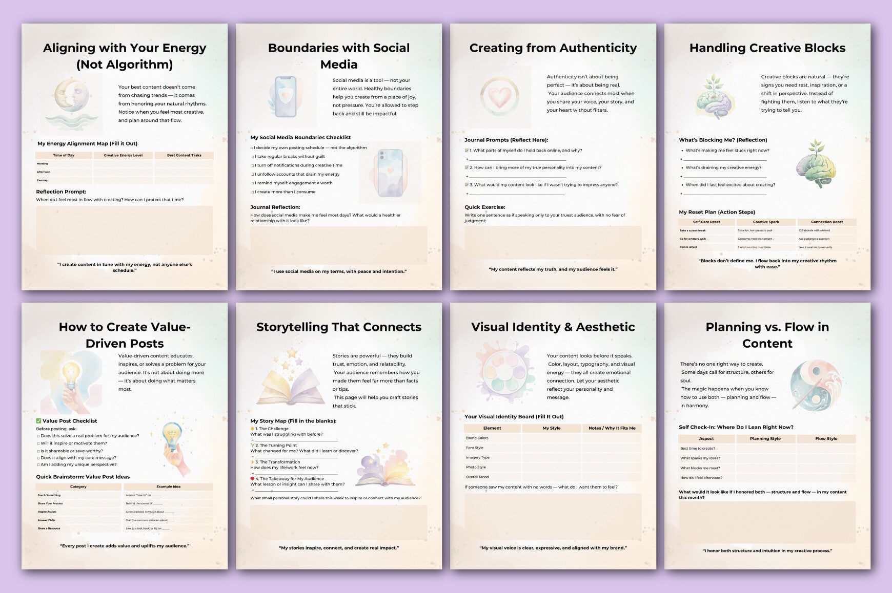 Content Creator Success Guide Planner