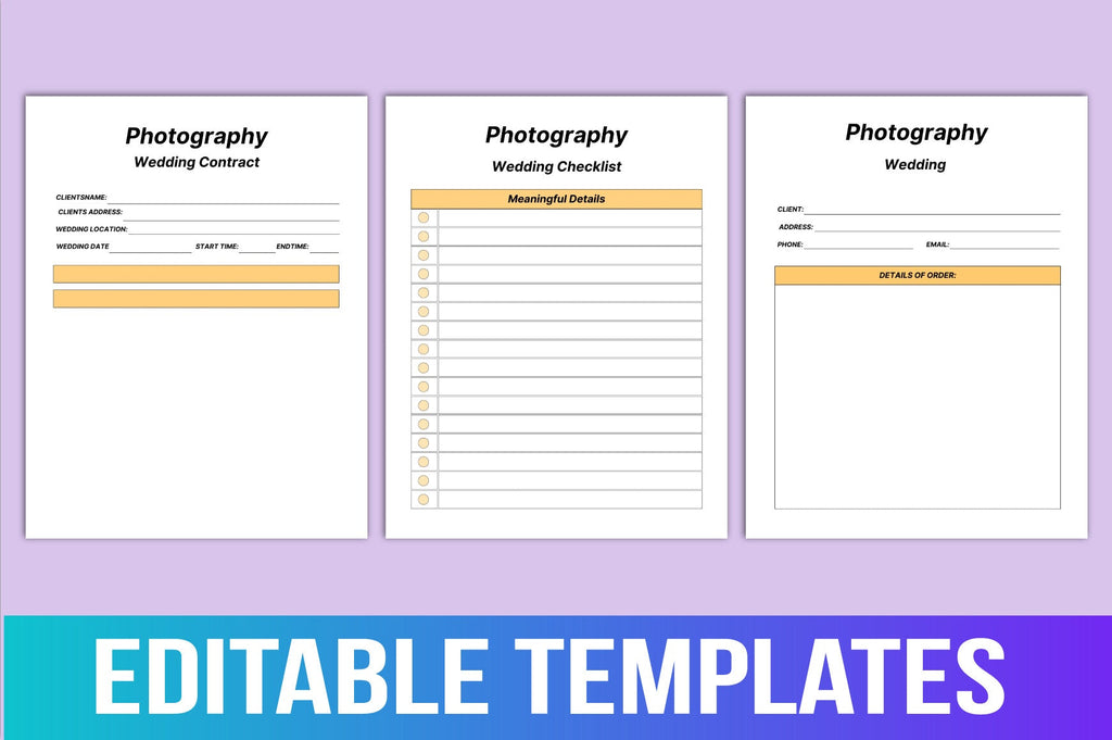 Photography Planner