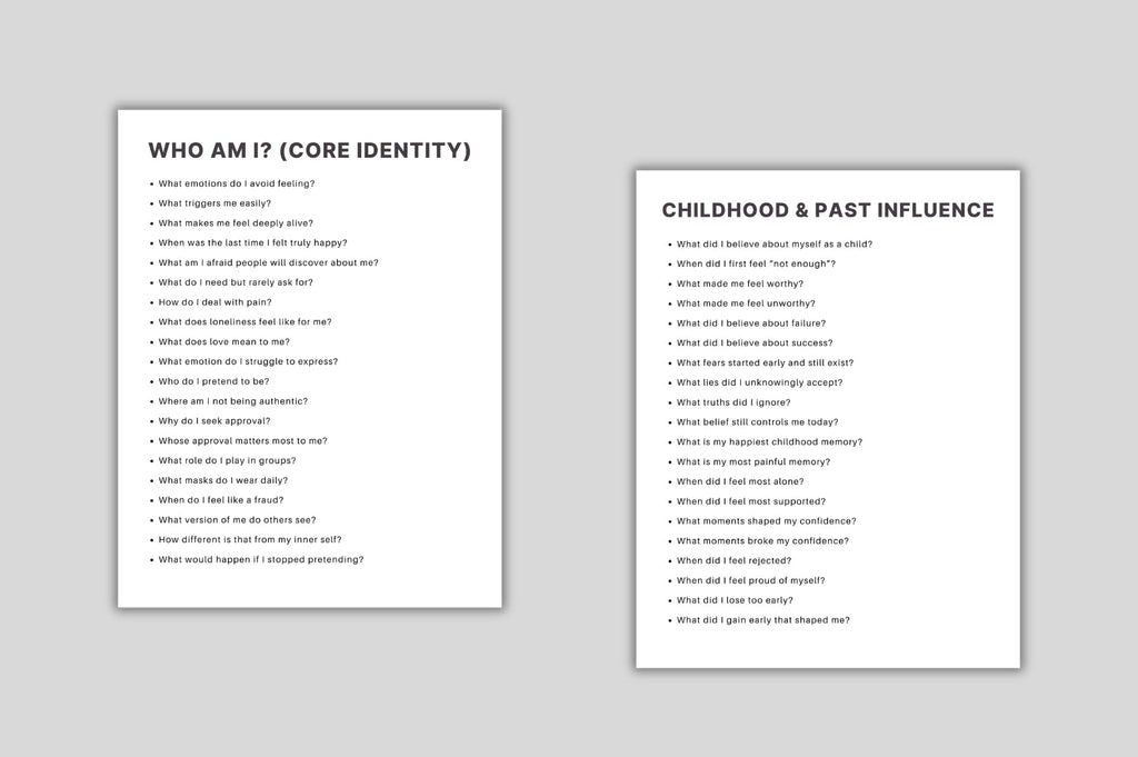 Self-Discovery Questions Journal