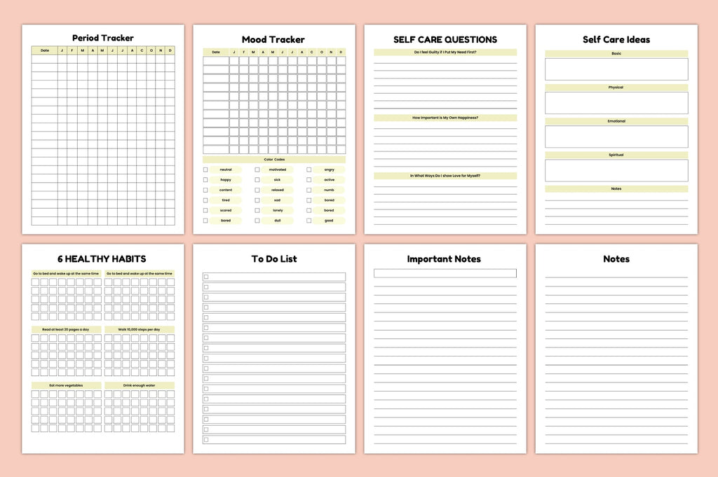 Adhd Care Routine Journal