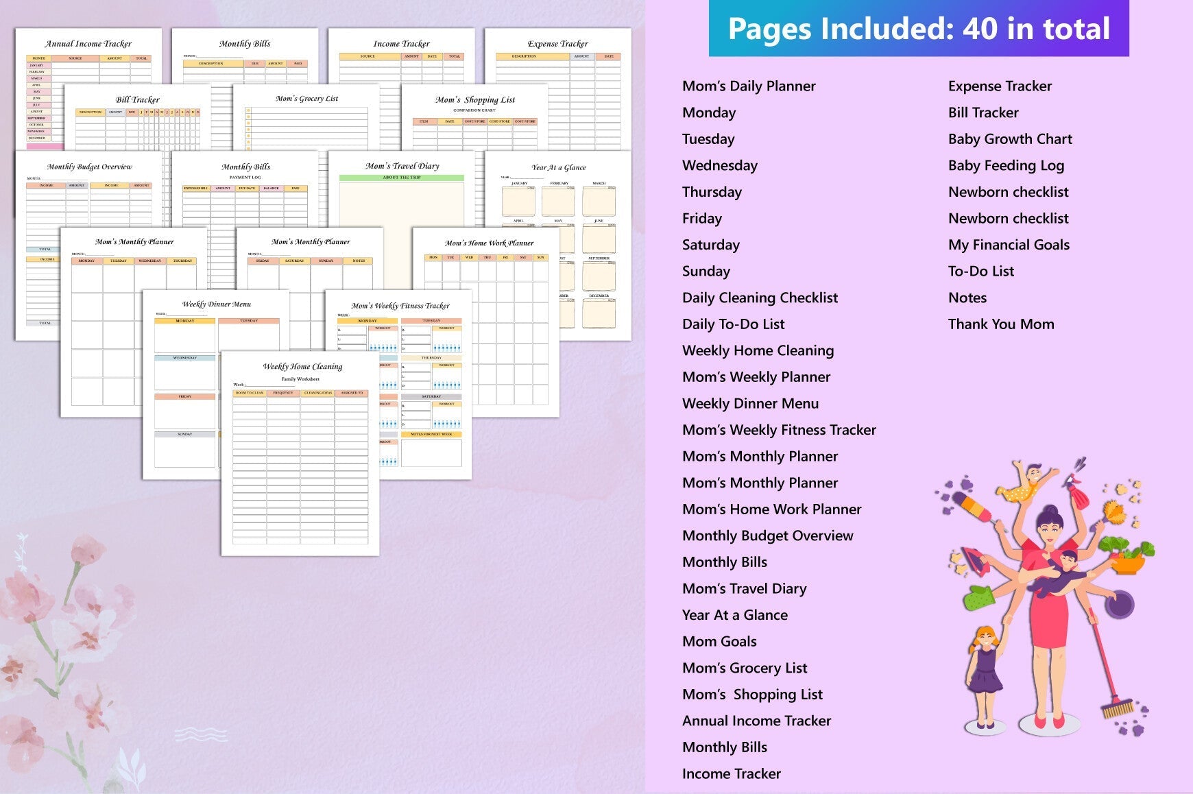 Busy Mom Planner