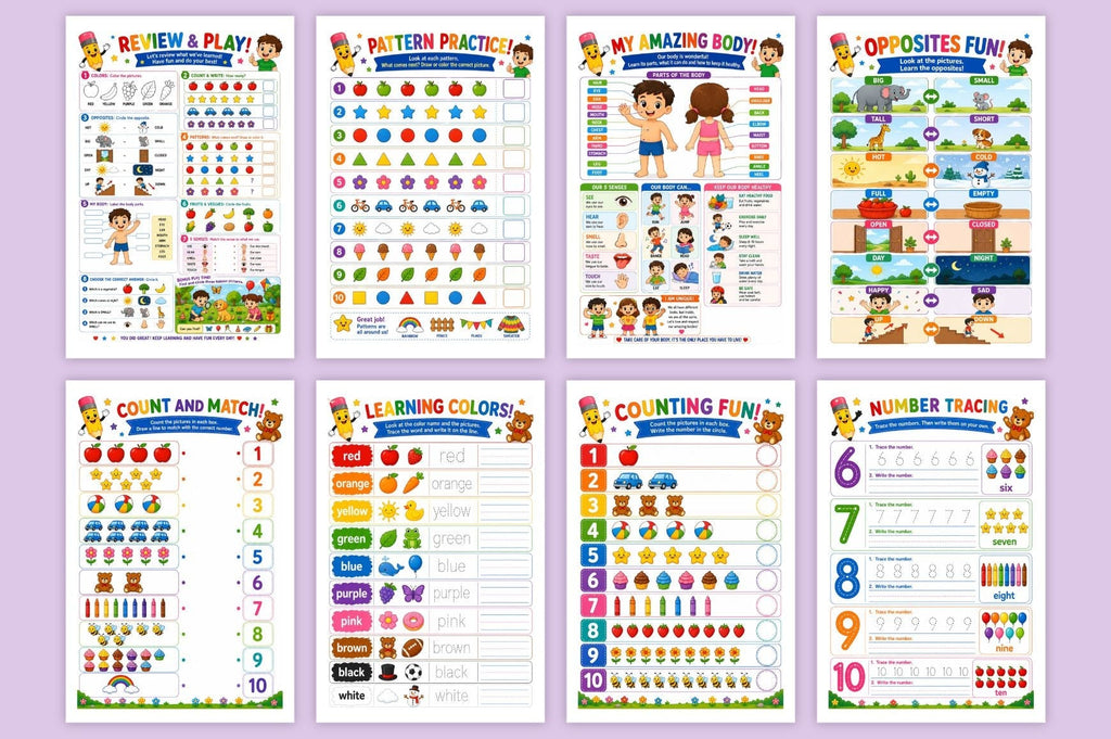 Preschool Learning Workbook
