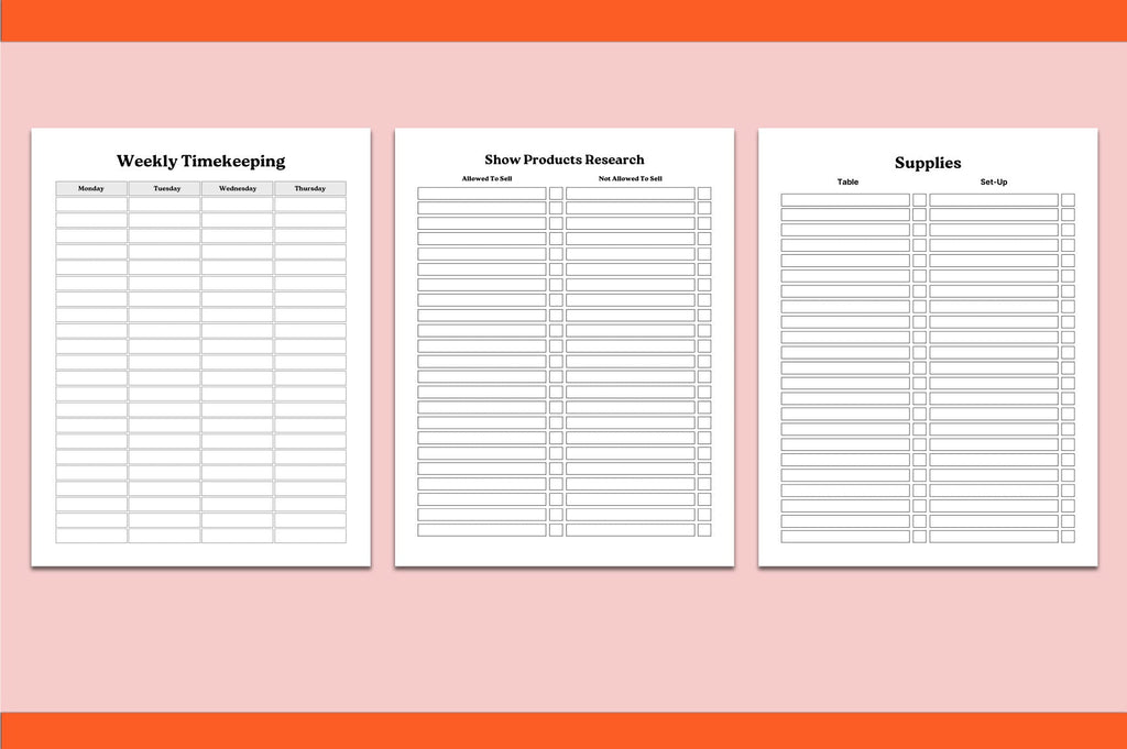 Craft Fair Planner