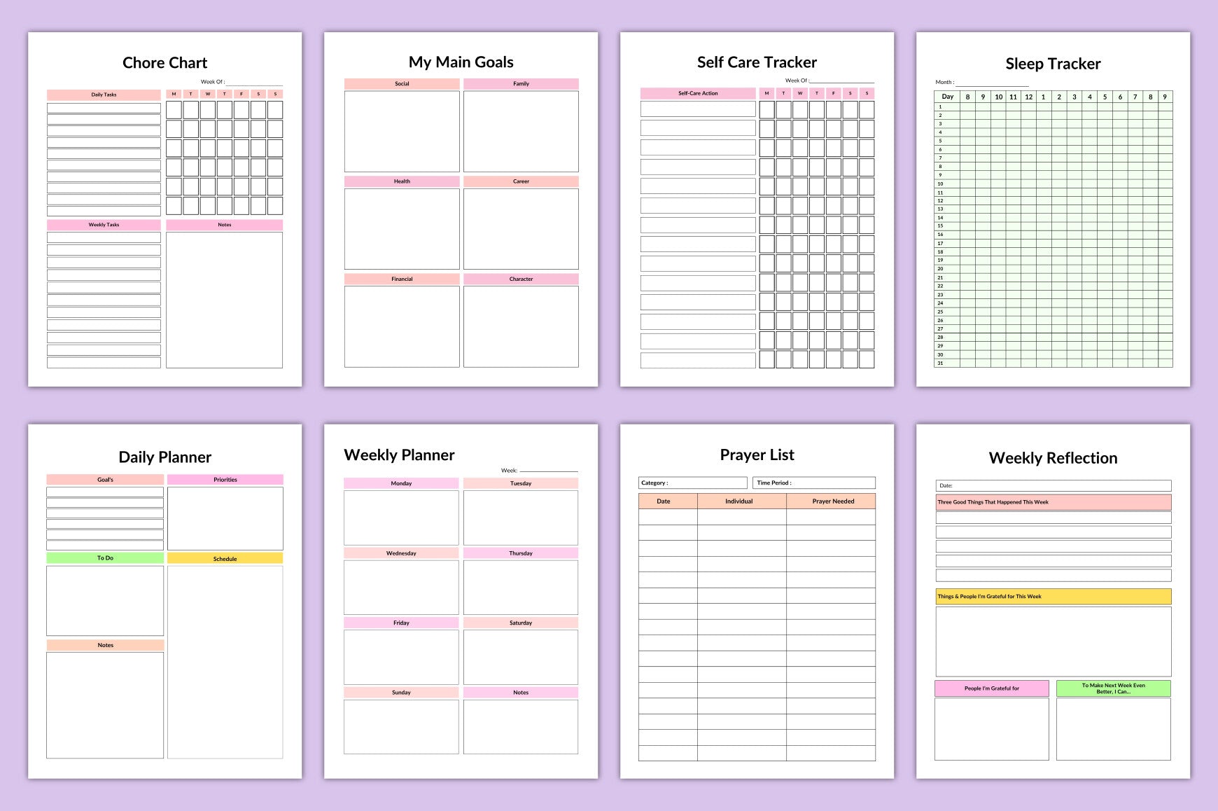 Ecotherapy Planner