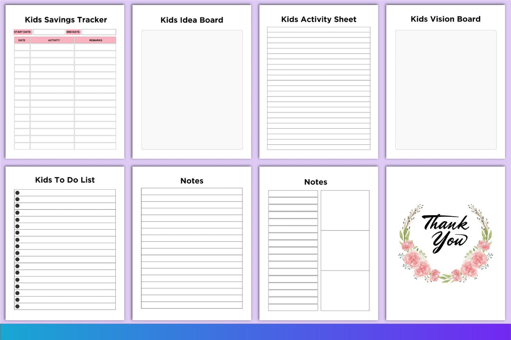 Kids Fundraising Planner