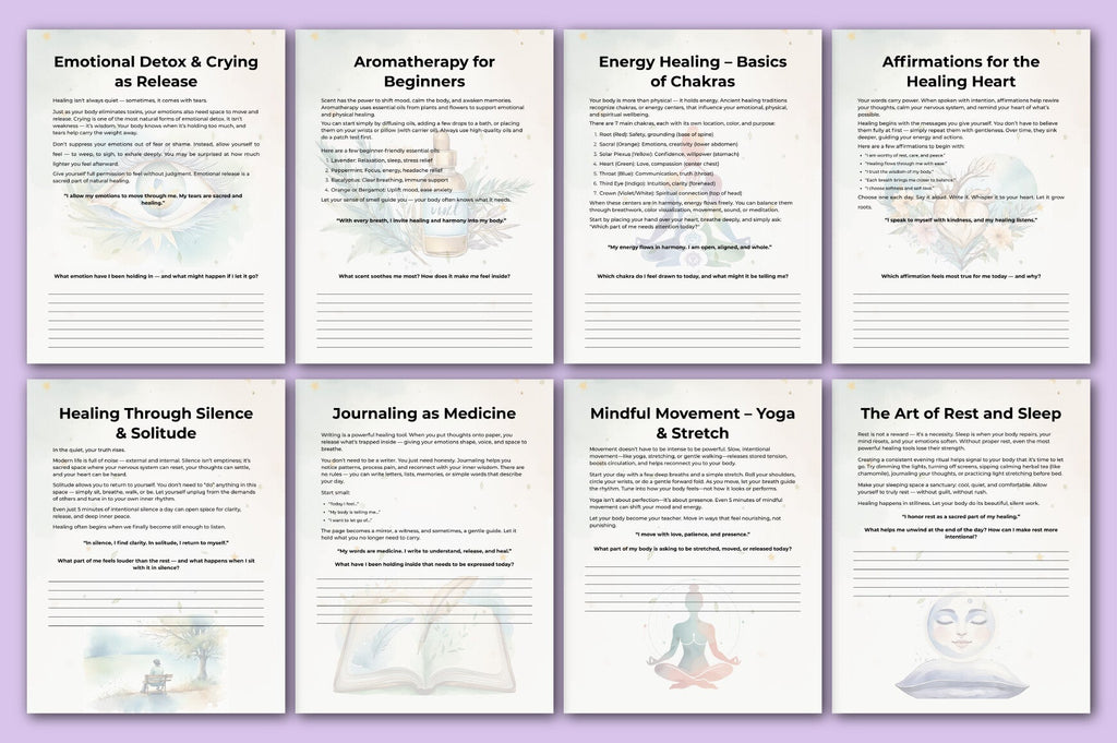 Natural Healing Guidance Planner