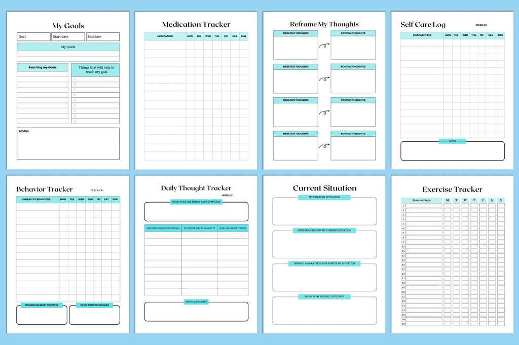 Bipolar Therapy Anxiety Planner