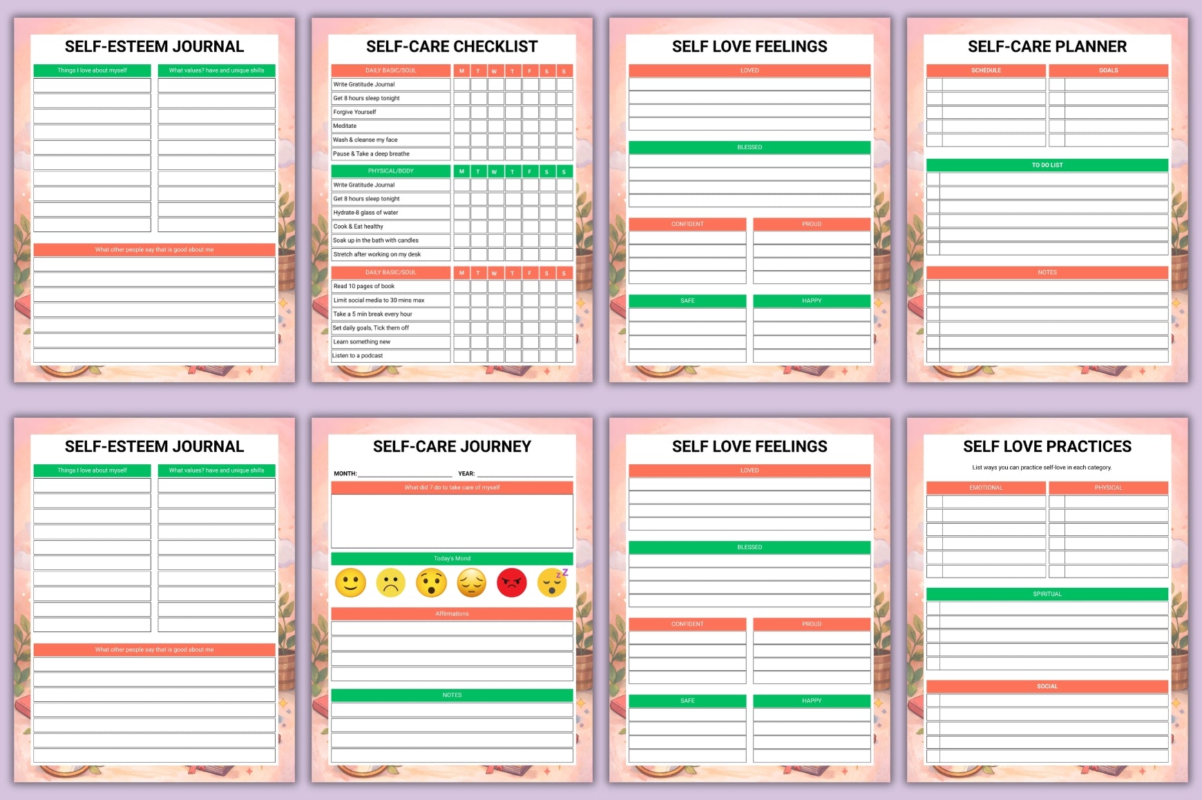 Self Love Healing Workbook