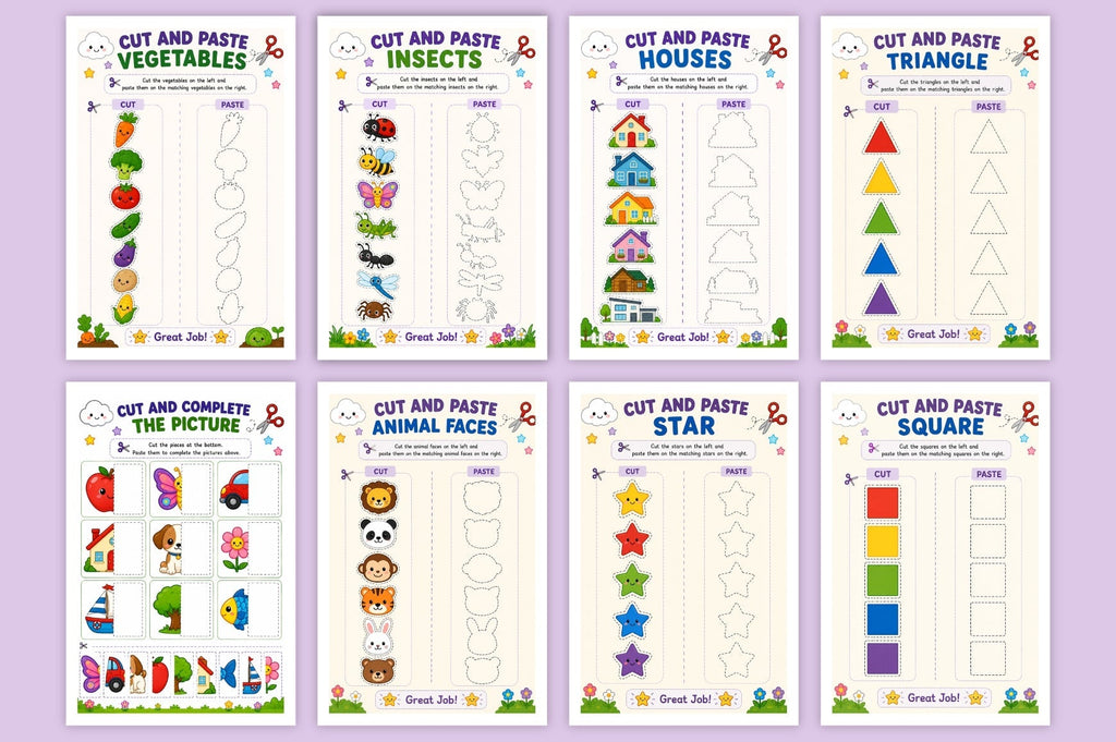 Scissor Skills For Kids Workbook