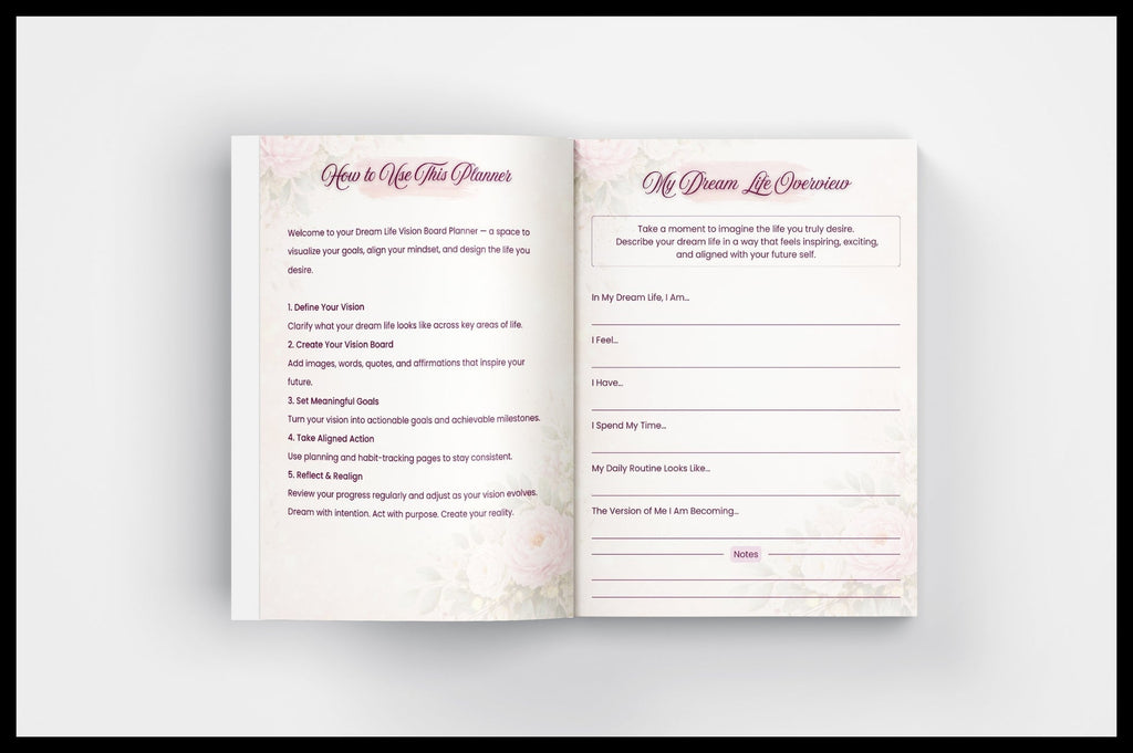 Dream Life Vision Board Planner