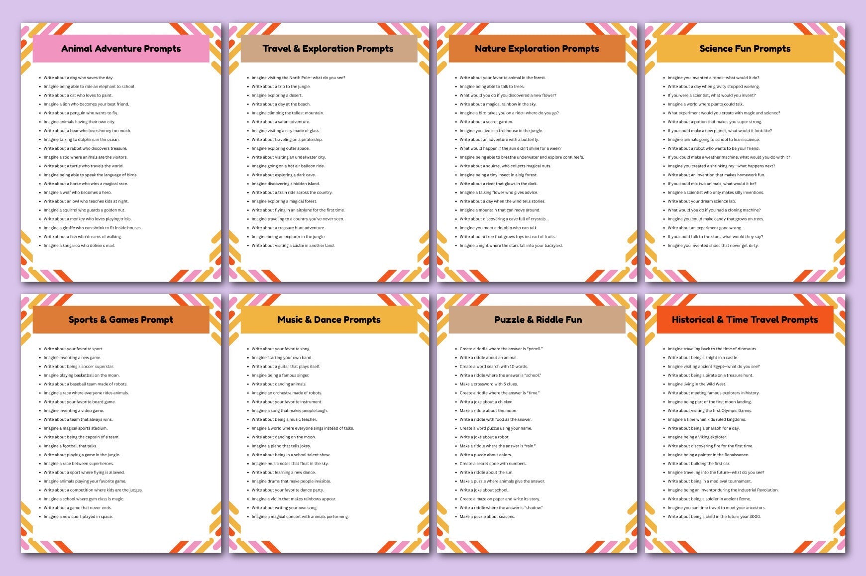 Kids Learning Creativity Prompts