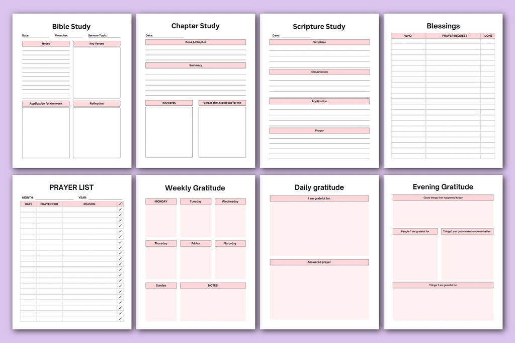 Prayer Journal Template