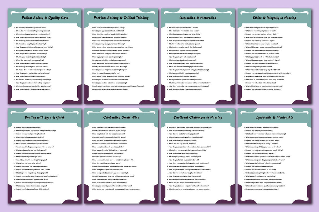 Nurse Reflection Prompts for Personal Growth