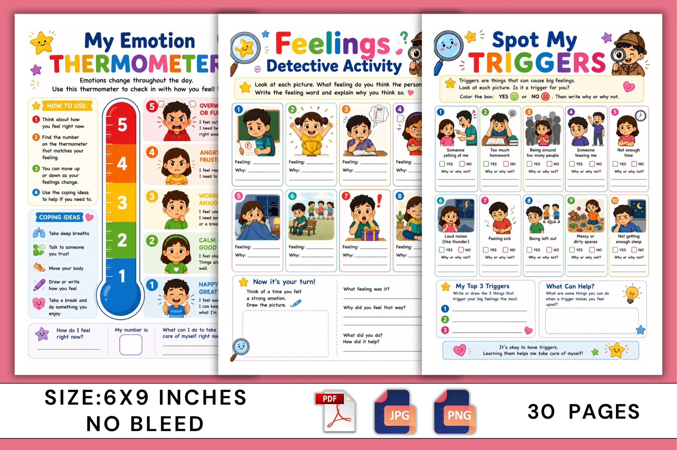My Feelings Self Control Workbook