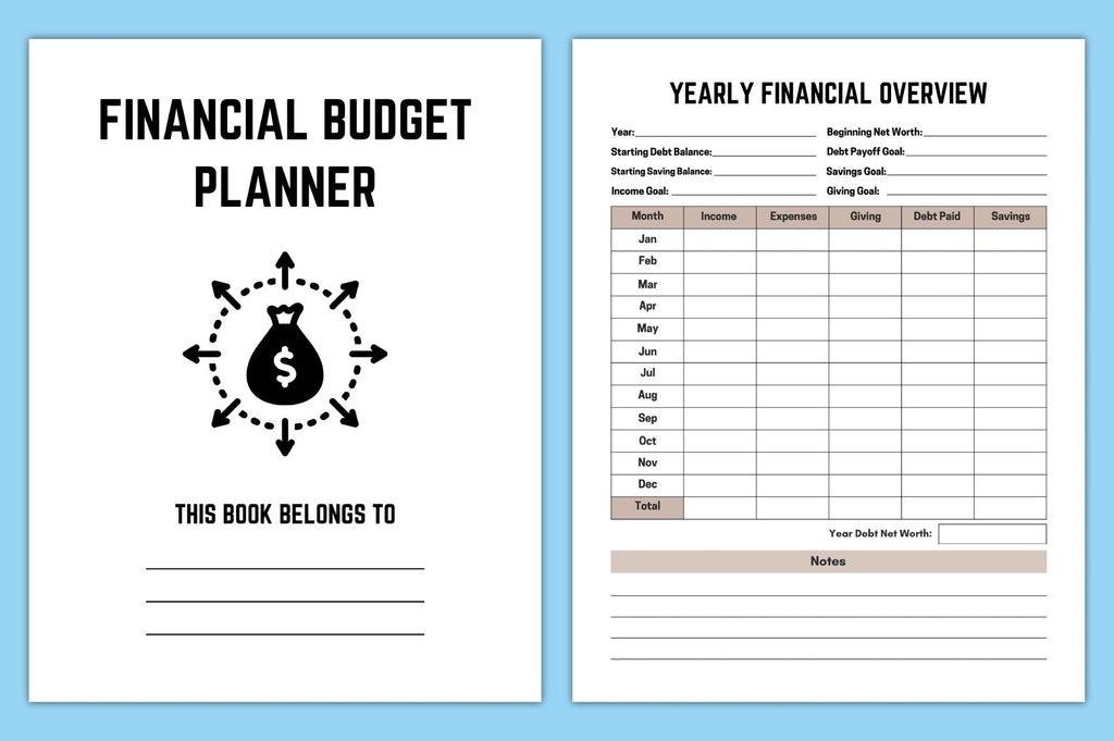 One Year Financial Budget Planner