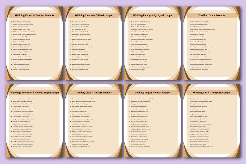 AI Wedding Prompts for Inspiration