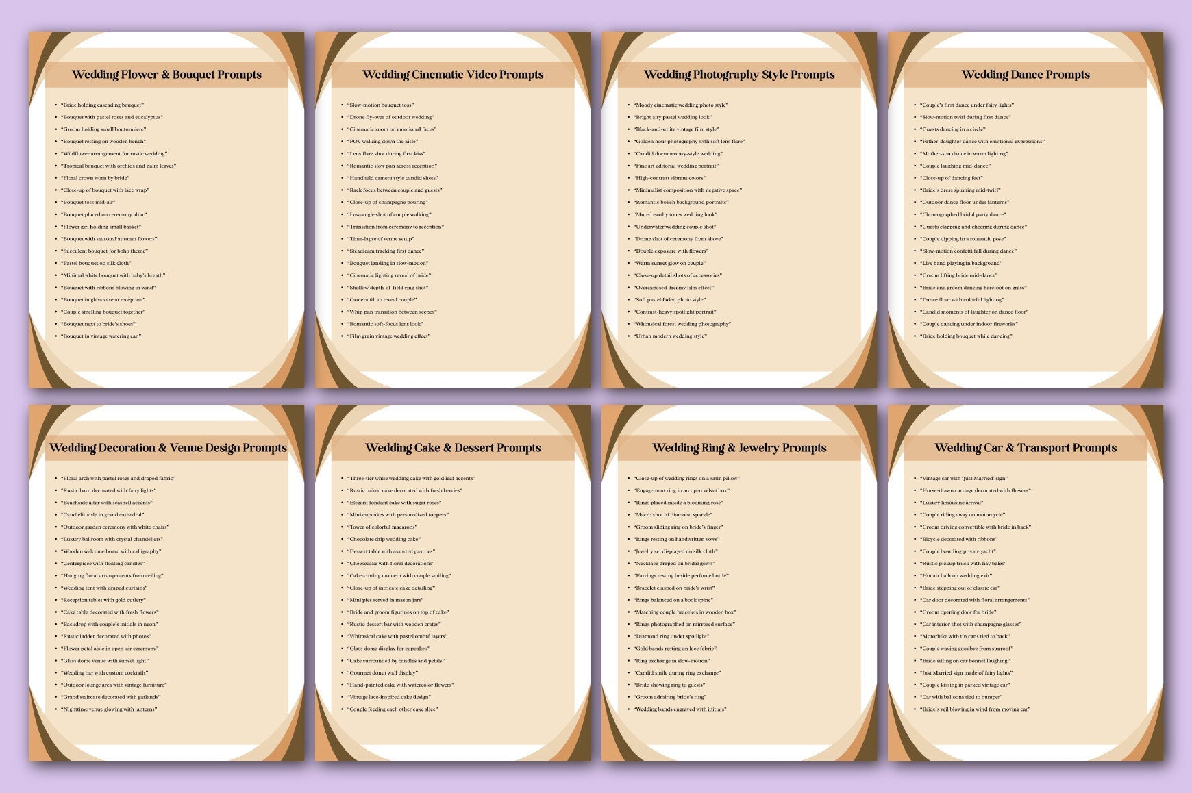 AI Wedding Prompts for Inspiration