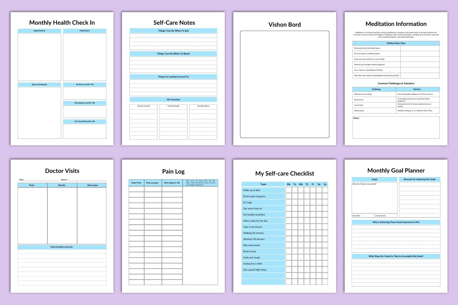 Medical Binder Planner for Organization