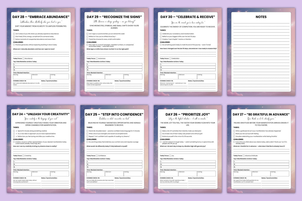 Day Manifestation Guidance Journal