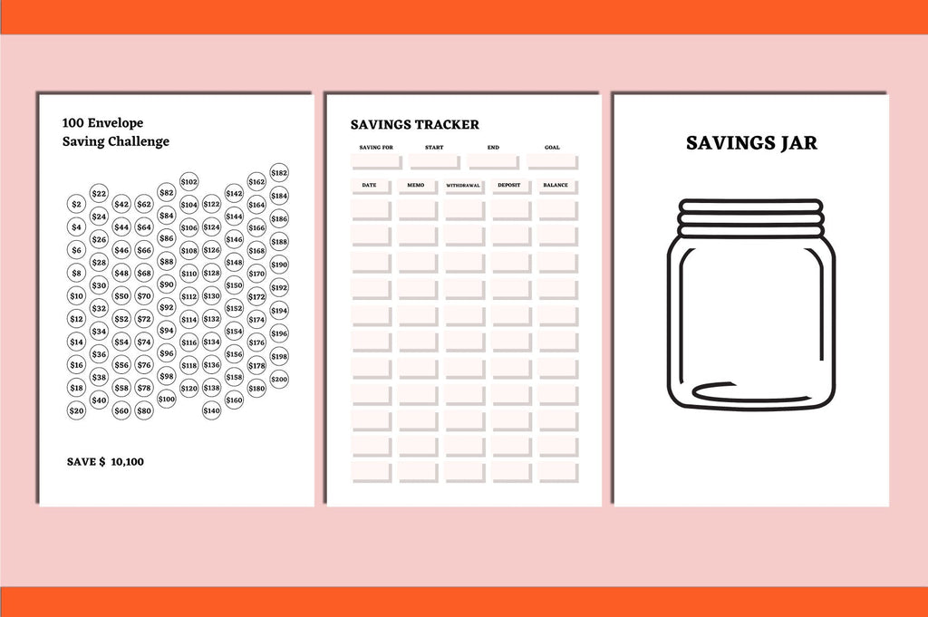 Money Savings Challenges Planner