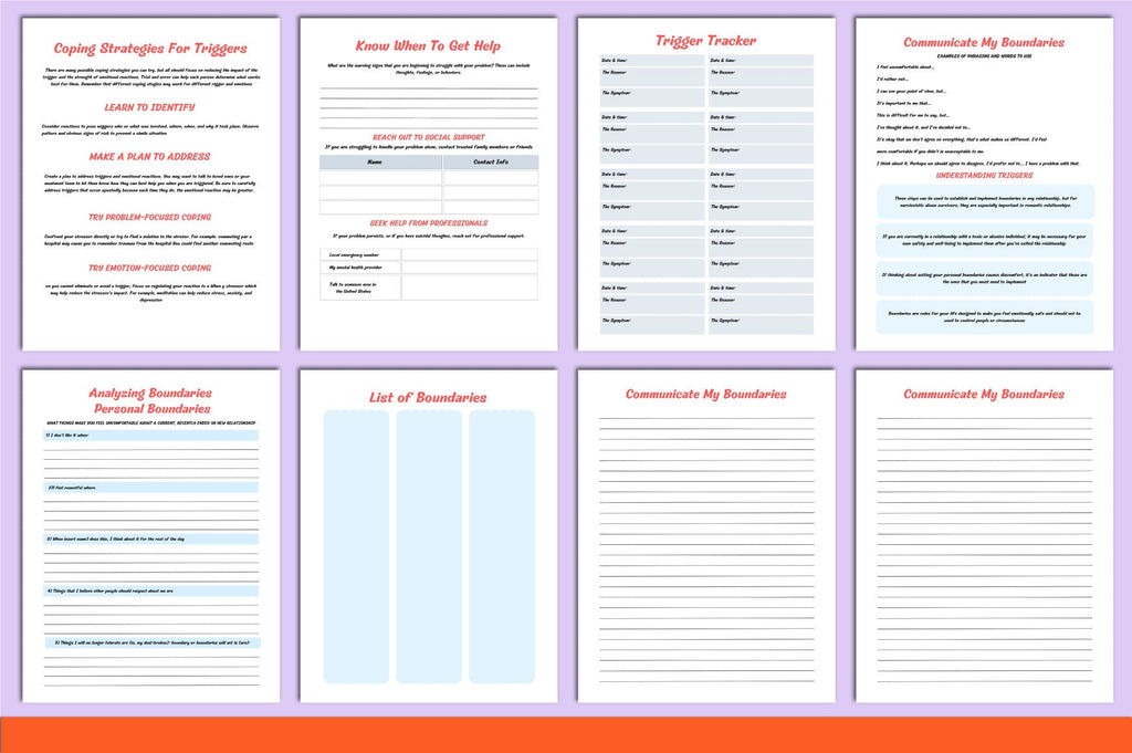 Addiction Recovery Worksheets Book