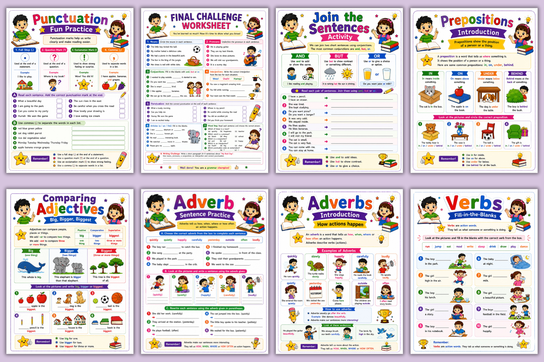 Fun Parts Of Speech Activities