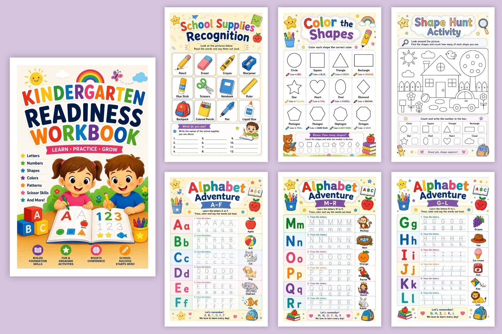 Kindergarten Readiness Workbook