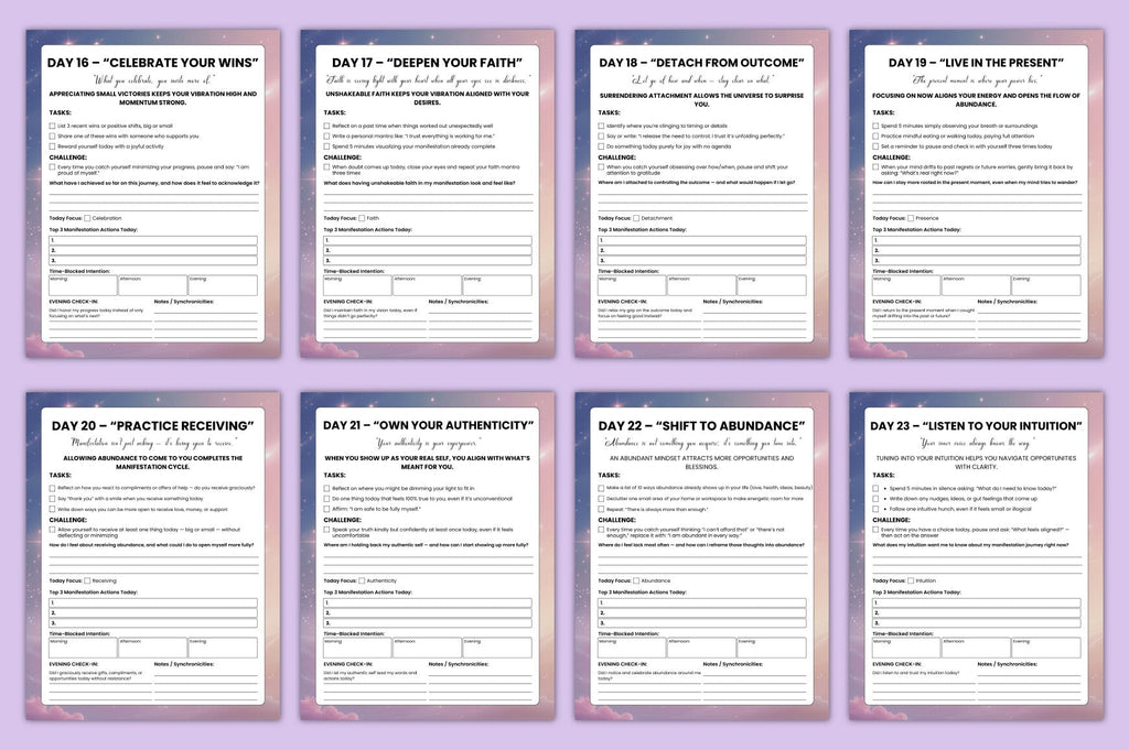 Day Manifestation Guidance Journal