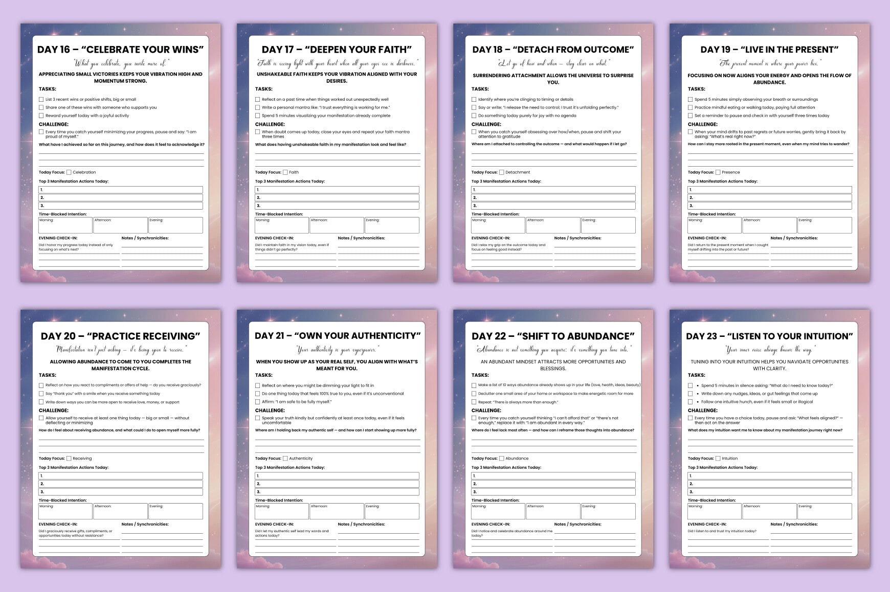 Day Manifestation Guidance Journal