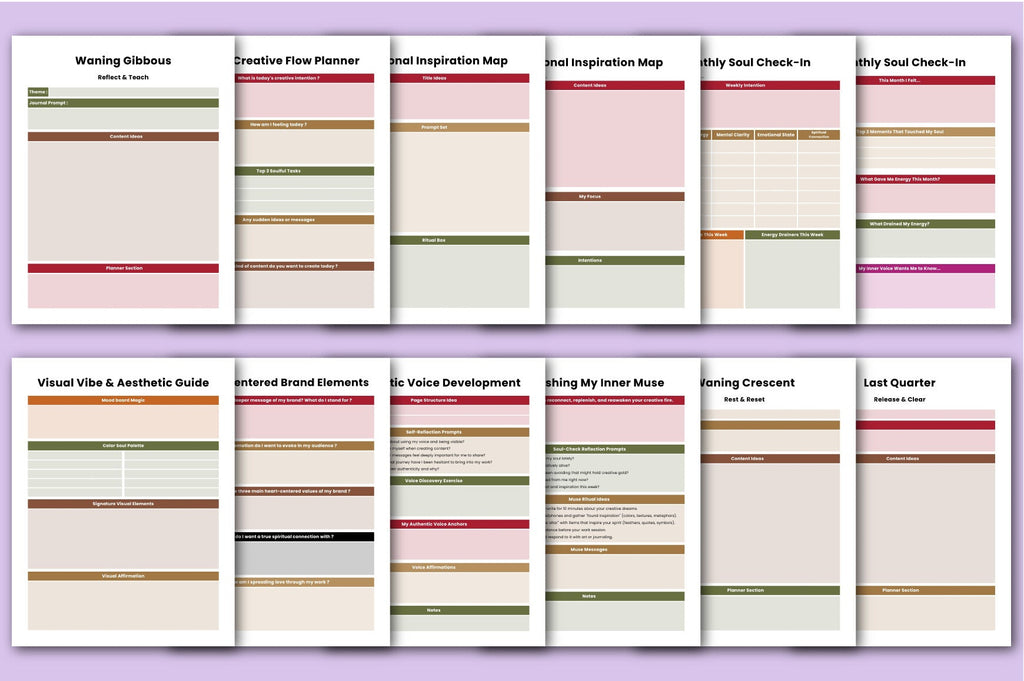 Soulful Content Creator Planner