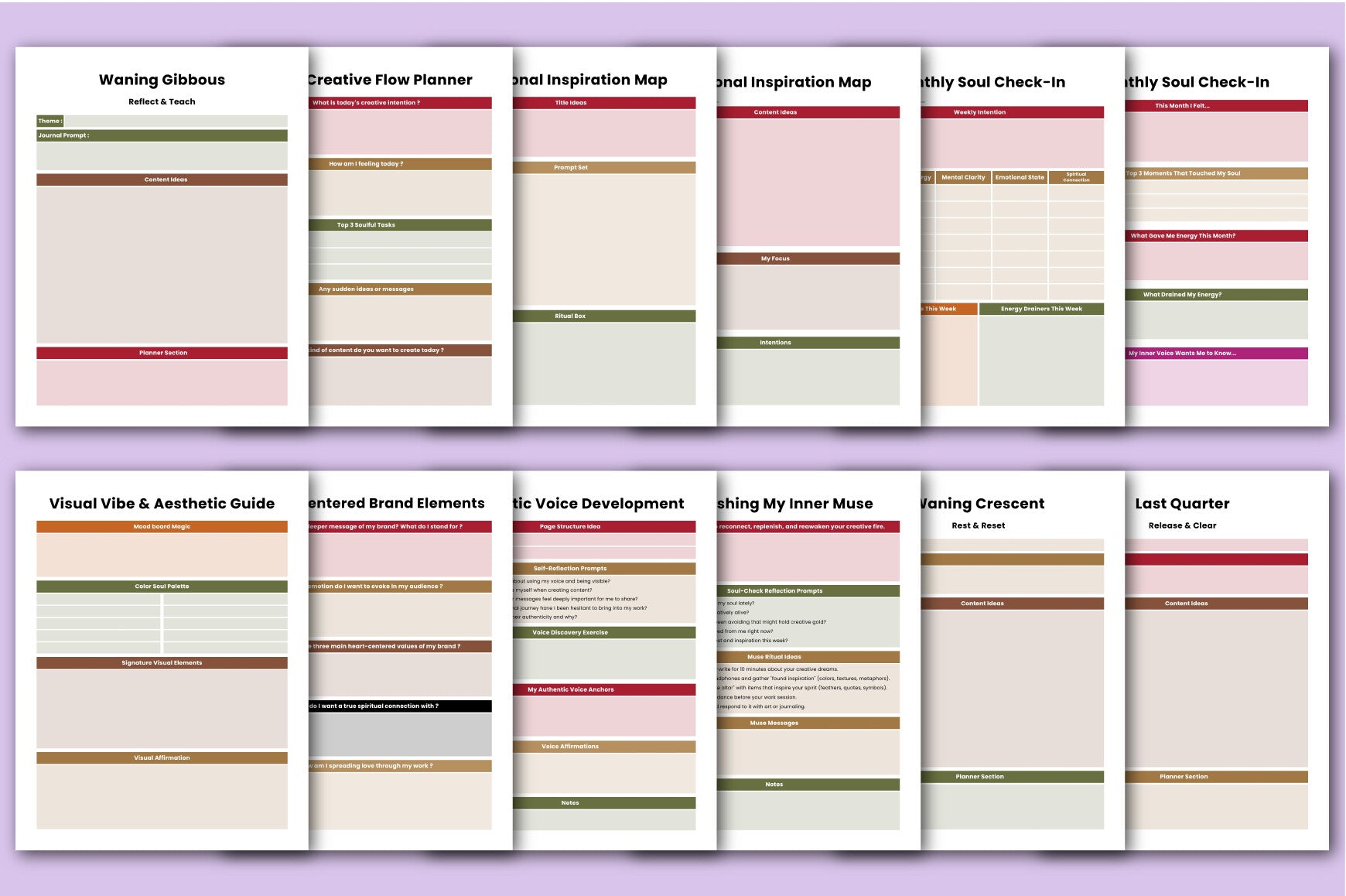 Soulful Content Creator Planner