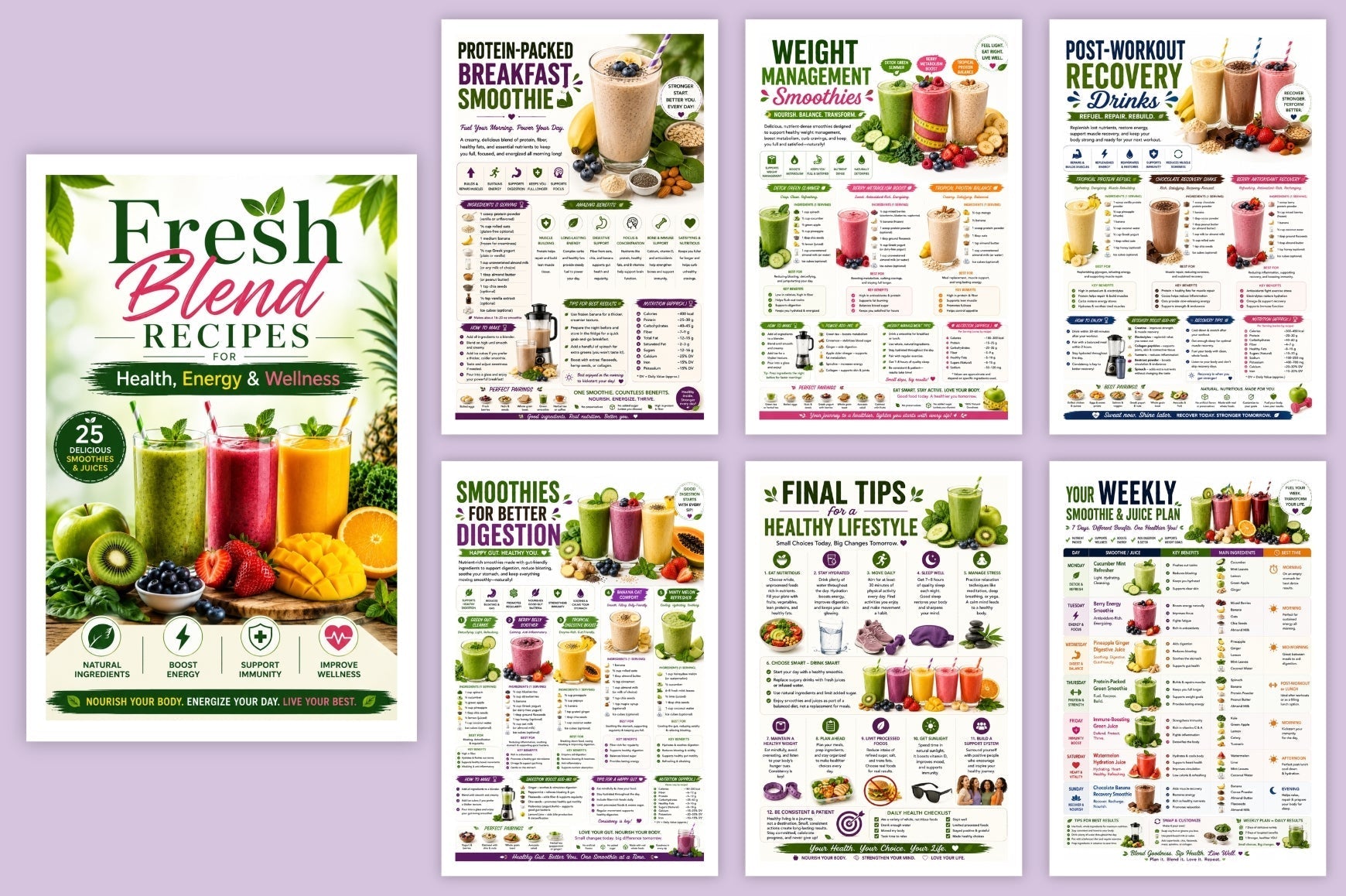 Fresh Blend Recipes For Health Energy Wellness