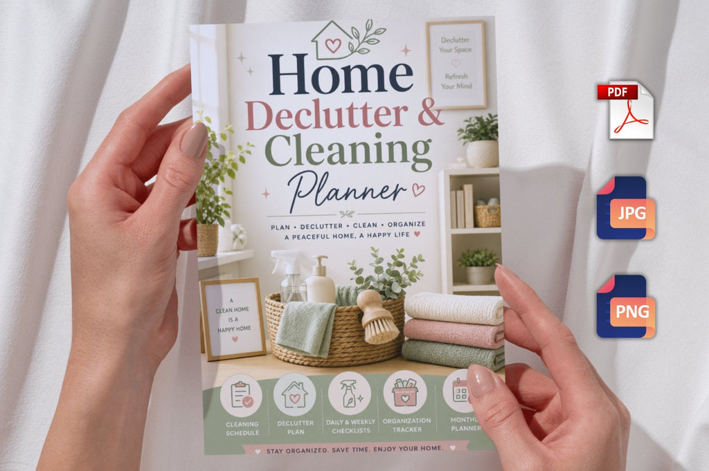 Home Declutter Cleaning Planner
