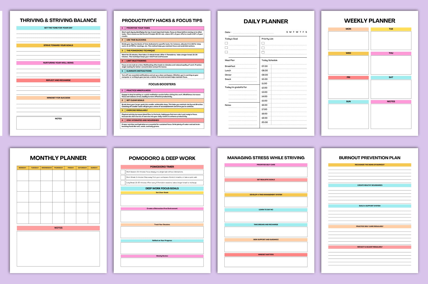 Thrive Strive Planner