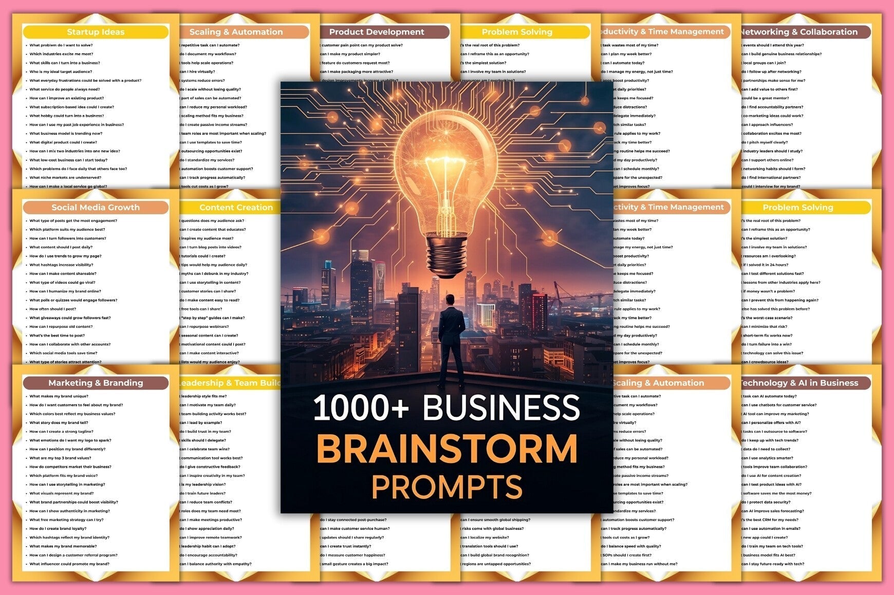 Business Brainstorm Prompts