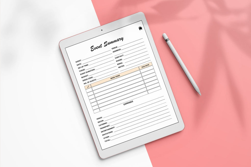 Editable Baby Shower Planner