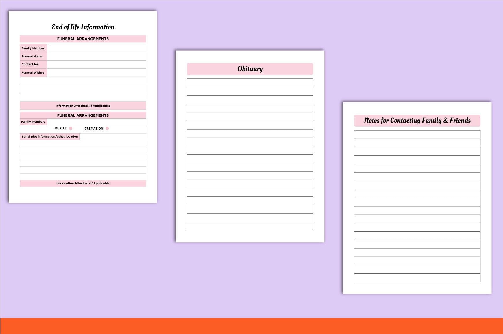 End of Life Planner Guide