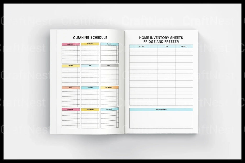 Effective ADHD Cleaning and Organization Tips home organization planner pages
