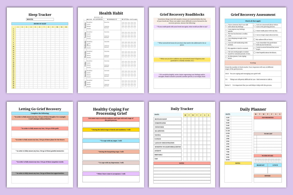 Grief Therapy Journal for Healing and Reflection