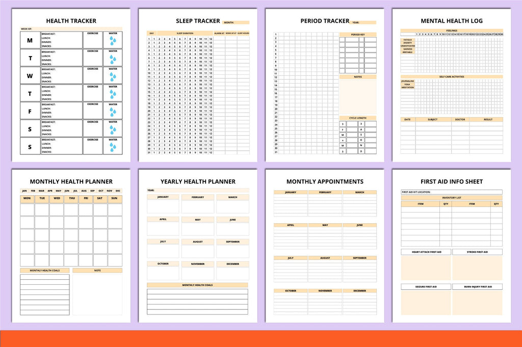 Family Medical Binder Planner