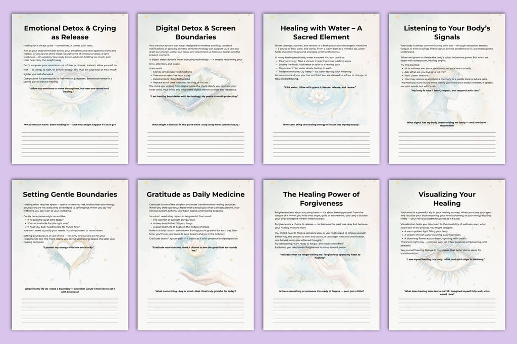 Natural Healing Guidance Planner