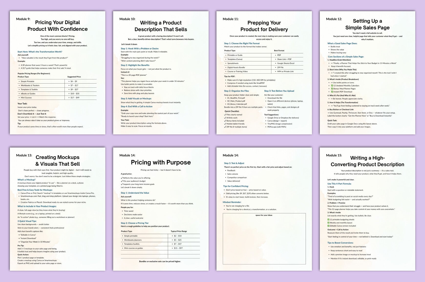The Product Selling Planner