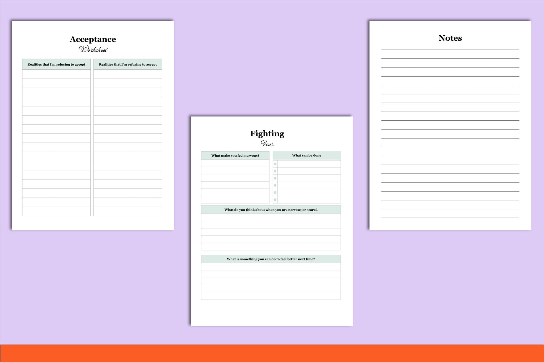 Teen Mental Health Planner