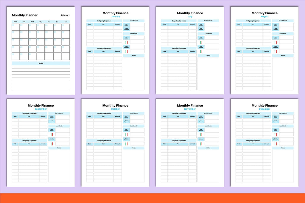 ADHD Printable Planner with focus organizer and time management worksheets