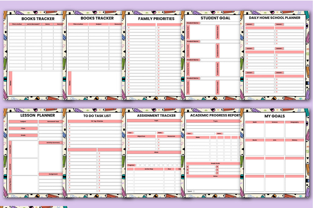 Home School Planner for Effective Organization