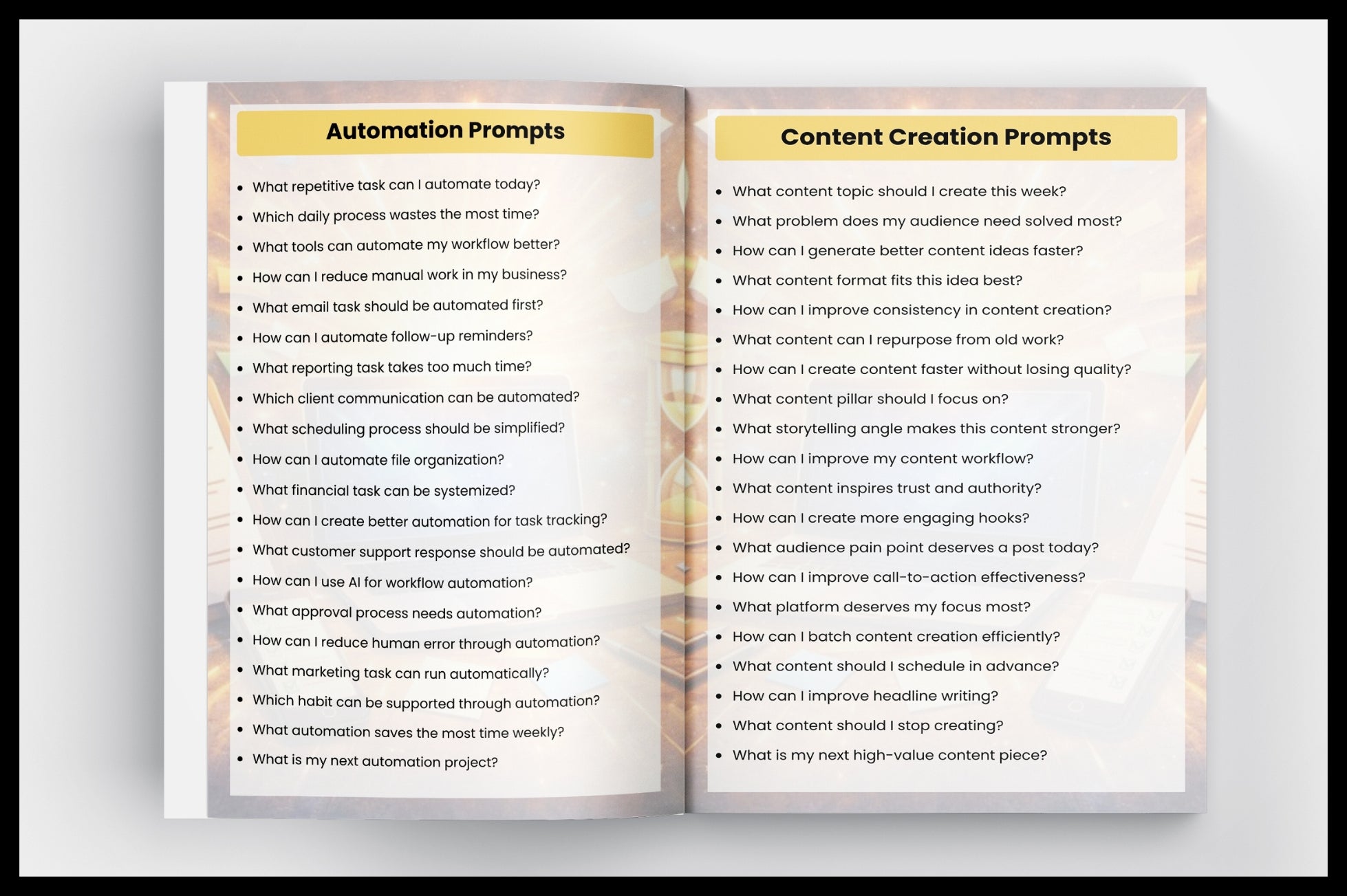 Powerful Productivity Prompts