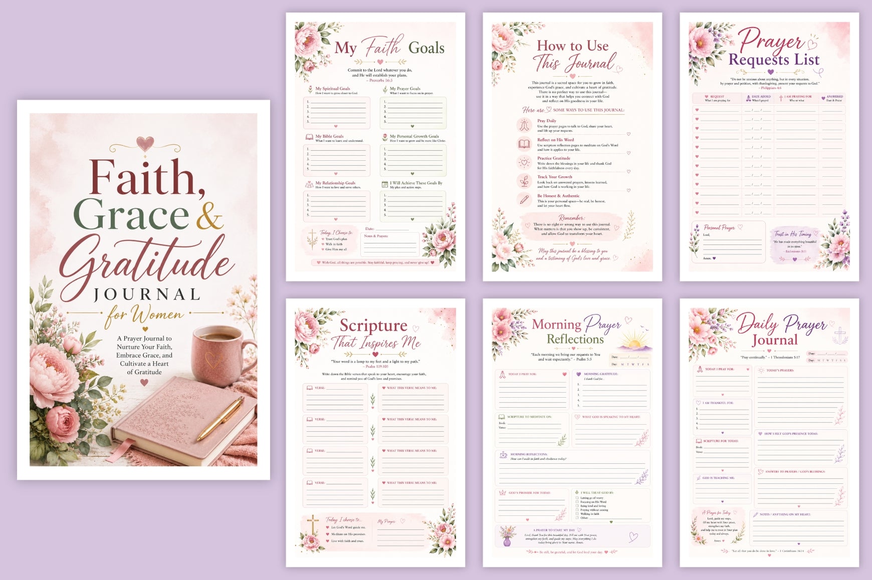 Faith Grace Gratitude For Women Journal